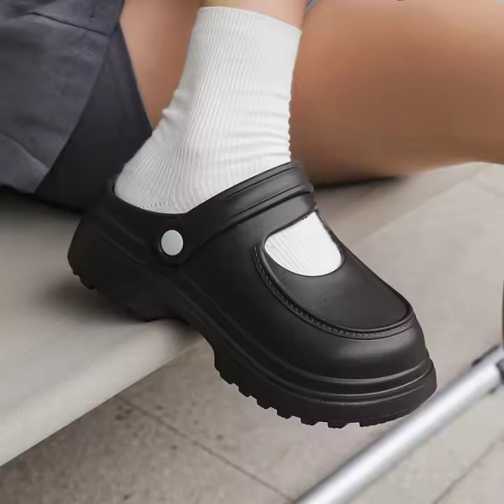 Zapatillas Mary Jane Vintage de Verano Pisada Segura en Casa y Playa Impermeables para Mujeres - 1