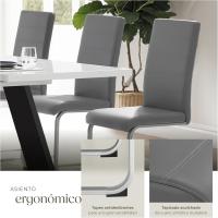 Juego de Sillas de Terciopelo Sillas de Comedor Ergonómicas Versátiles - details 30