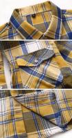 Camisa de Manga Larga con Estampado Geométrico a Rayas Estilo Casual para Hombres - details 38