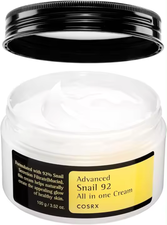 COSRX Snail Mucin 92% hidratante, 3,52 oz, hidratante ligero para una piel suave y radiante, cuidado de la piel, hidratante facial coreano - 1