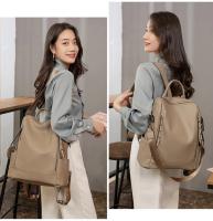 Mochila De piel auténtica para mujer, bolso de viaje de alta calidad, informal, de hombro, 2023 - details 8