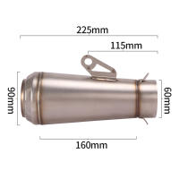 Escape de Motocicleta de Acero Inoxidable Respace Tubo de Escape Redondo para Motocross y Carreras - details 2