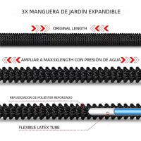 Manguera de jardín Flexible, tubo de riego de jardín, doble látex, alta presión - details 2