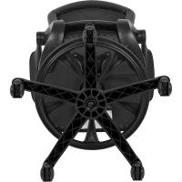 Negra, ergonómica, con aro ajustable para los pies y reposabrazos abatibles, 68,58 x 68,58 x 125,73 cm - details 4