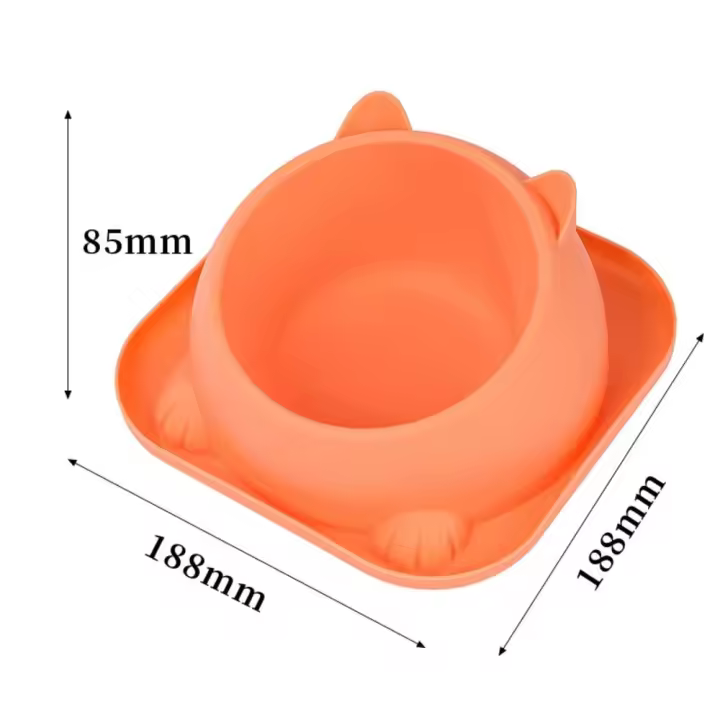 Cuenco de acero inoxidable para gatos, antivuelco con almohadilla antideslizante, dispensador de comida para mascotas, cuencos multiusos, alimentador antiderrames para gatos y perros - 1