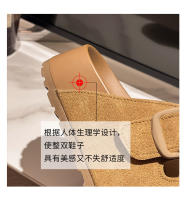 Pantuflas mujer 2025 nuevas con falda, zapatillas geniales de suela gruesa - details 17