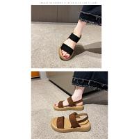 Sandalias de Tacón para Mujer Verano 2025 Estilo Romano con Suela de Torta Punta Redonda - details 13