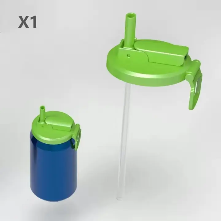 Tapa de lata, tapa de lata reutilizable con orificio para pajita, accesorios para bebidas para refrescos, jugo, artículos para fiestas, vasos, utensilios de cocina, dispositivos geniales - 1