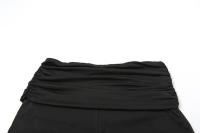 BUNO-Conjunto de 2 piezas de moda plisada para mujer, camisetas sin mangas con cuello bajo y espalda descubierta + Mini pantalones cortos ajustados, trajes sencillos informales clásicos de calle - details 17