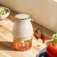 Picadora de Alimentos Eléctrica Portátil Mini Machacador de Ajo Utensilio de Cocina con Control Táctil Picadora de Verduras y Carne de 45 W Certificado CE - details 5