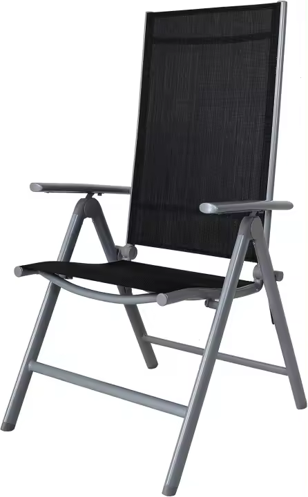 plegable de aluminio Korfu, 67 x 59 x 113 cm, Gris - 1