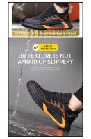 Zapatillas de trabajo transpirables con punta de hierro para hombre, zapatos de seguridad antideslizantes, antigolpes, ligeros, Verano - details 5