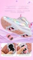Nuevo modelo 2025 Patines deportivos en línea de 4 ruedas para niños, zapatillas deportivas de buena calidad para interiores, a la moda. - details 11