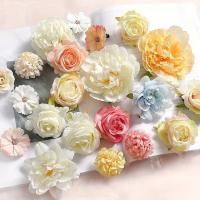 Cabeza de flores artificiales de rosas mezcladas, flores falsas para decoración del hogar, decoración de boda, manualidades, regalos, adorno, accesorios de guirnalda - details 6