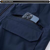 2025 nuevo verano hombres sin mangas ocio al aire libre chaleco con cuello levantado hombres muchos bolsillos Color sólido transpirable chaleco fino chaleco masculino - details 12