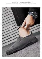 Zapatillas de deporte de moda para hombre, zapatos de conducción grandes de felpa informales sin cordones para papá - details 0