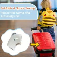 Asiento De Inodoro Plegable Para Viajes Con Diseño De Oso Para Niños Asiento De Entrenamiento Toilette Con Almohadilla Antideslizante Y Material PP - details 1