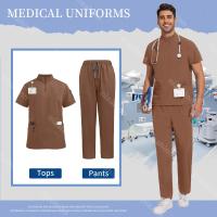 ropa médica para hombre, uniforme de hospital, traje exfoliante, ropa de trabajo quirúrgica, accesorios de enfermera, traje de trabajo para el cuidado de mascotas - details 21