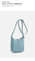Bolso bandolera pequeño de cuero suave, bolso de hombro tipo cubo para mujer, novedad de primavera. - details 18