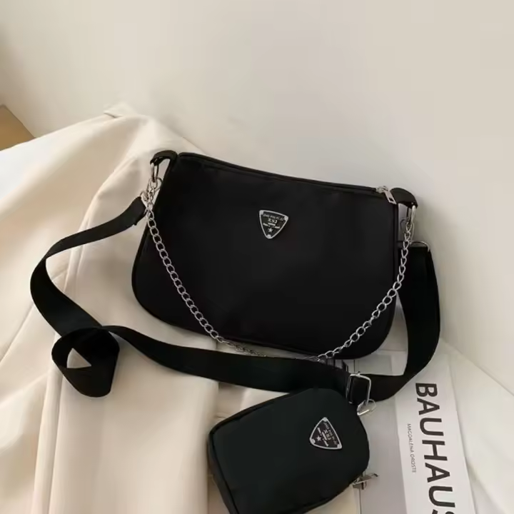 Set de Bolso Casual de Moda para Mujeres Bolso Cruzado 2-en-1, Bolso de Hombro, Bolso de Compras de Viaje - 1