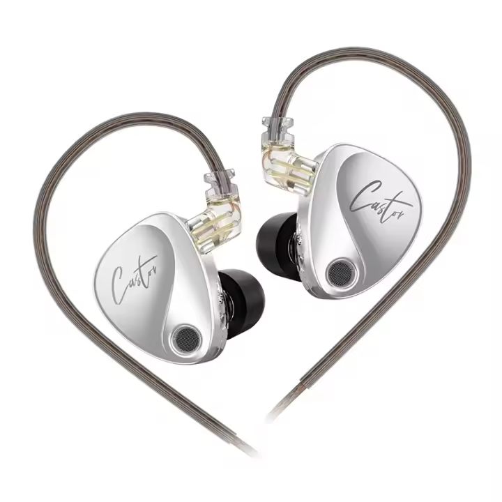 KZ Castor-auriculares internos HiFi 2, cascos dinámicos de gama alta, sintonizables, armadura equilibrada, Monitor IEM, deportivos, audiófilos - 1