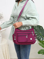 Bolso de hombro Oxford impermeable para mujer, bandolera informal multifunción, bolso de compras, bolso de mensajero de gran capacidad - details 2