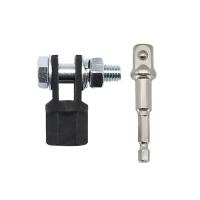 Útil adaptador Jack de 1/2 pulgadas, adaptador de acero resistente a impactos, adaptador de herramienta de llave, adaptadores de taladro de doble orificio - details 0