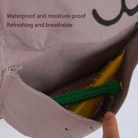 Cotton And Linen Hanging Bag Art Door Sundry Storage Bag Hanging Multi-Layer Hanging Bag - details 2