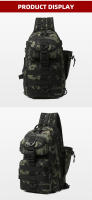 Mochila táctica militar Molle para hombre, bolso multifuncional para acampar, escalar, senderismo, un solo hombro - details 18