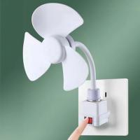 Ventilador de escritorio Universal Flexible con cuello de cisne Plug & Play Dirección ajustable y refrigeración silenciosa Multiángulo blanco para oficina/hogar 220V - details 2