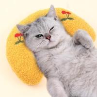 Almohada Suave Para Gatos Y Perros Pequeños En Forma U Juguete De Peluche Para Mascotas Accesorios Para Gatos Y Perros - details 0