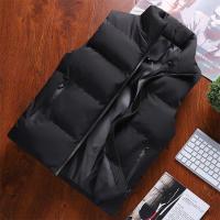 Chaleco a prueba de viento para hombre, chaqueta sin mangas, abrigo informal, algodón cálido, grueso, Invierno - details 0