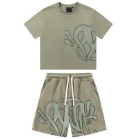 Syna World Drill Chándales de verano Conjunto de camiseta y pantalón corto de hip hop para hombre - details 8