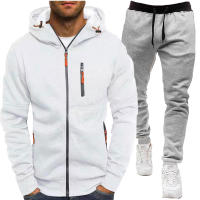 Conjunto Deportivo Casual para Hombres Primavera-Otoño 2024 Chaqueta Sudadera con Capucha - details 3