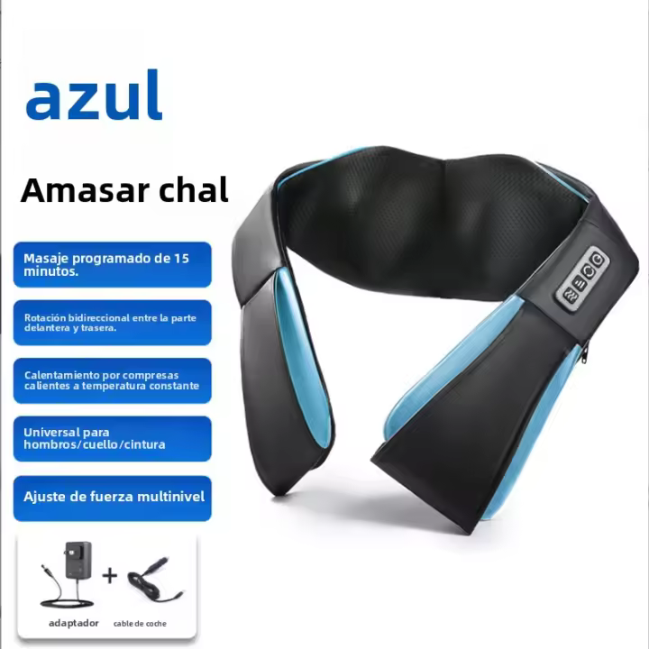 Silla de Masaje Eléctrica Funciones de Alivio Cervical y Dorsal para Hogar y Coche - 1