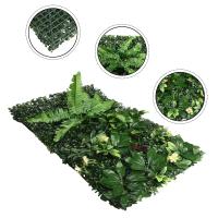 Hierba verde artificial, 40x60cm, fondo de plástico para vestíbulo, plantas simuladas, decoración de césped artificial, decoración de pared del hogar - details 1