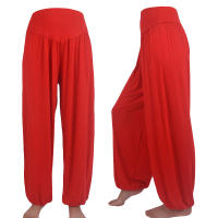 1 Uds. Pantalones de baile deportivos de Yoga suaves de algodón informales sueltos elásticos para mujer a la moda - details 10