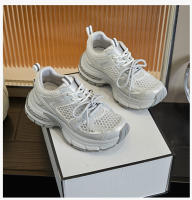 Zapatos de papá de cuero inferior de película de succión nuevos zapatos deportivos de aumento de suela gruesa zapatos de mujer transpirables de malla casual - details 20