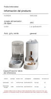 Alimentador Automático de Mascotas Bol para Alimentación de Gatos y Perros de Plástico Transparente - details 1