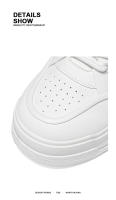 Nuevos Zapatos Blancos Transpirables, Plataforma Versátil Deportes Y Ocio Zapatos De Junta - details 5