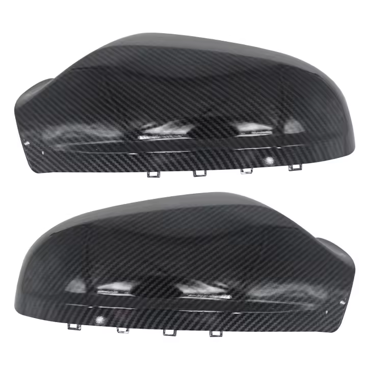 2 uds cubierta de espejo retrovisor de coche tapa de fibra de carbono carcasa de espejo retrovisor de marcha atrás para Opel Astra J K 2010-2019 - 1