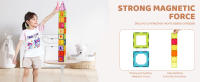 SucceBuy Azulejos magnéticos, 121 piezas para niños, juego de construcción con extras, juguetes STEM para mayores de 5 años - details 1