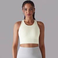 Sujetador deportivo para mujer, ropa interior, hilo sexy, informal, a rayas, sin costuras, top para gimnasio - details 8