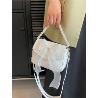 Glovento-Bolso Mini Cuadrado para Mujer |   Lazo y Perlas Elegantes |   Regalo San Valentín - details 4