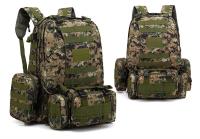 Mochila táctica 4 en 1 para hombre, bolsa de 55L para deportes al aire libre, Camping, senderismo, viajes, escalada - details 23