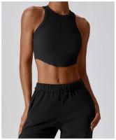 Top Deportivo de Yoga para Mujer Gimnasio Crop Tops Sin Costuras Uso en la Calle Cuello Redondo Manga Corta Secado Rápido Ideal para Primavera/Verano - details 24