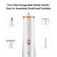 Depiladora multifuncional 5 en 1 para mujer, afeitadora para cara, nariz, pierna, axila, Bikini, recortadora de pelo, maquinilla de afeitar, resistente al agua, recarga USB - details 17