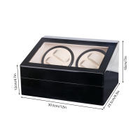 Estuche de exhibición de almacenamiento de bobinadora de reloj, rotación automática, caja organizadora de regalo, ligero, duradero, 4 + 6, nuevo - details 10