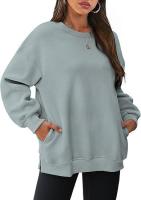 Sudadera holgada de manga larga con cuello redondo para mujer - details 28
