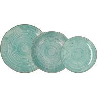 Vajilla completa moderna de porcelana para 6 personas (18 piezas) de Montreal | Platos llanos, Platos hondos, Platos de postre, Color Único, Talla Estándar - details 0